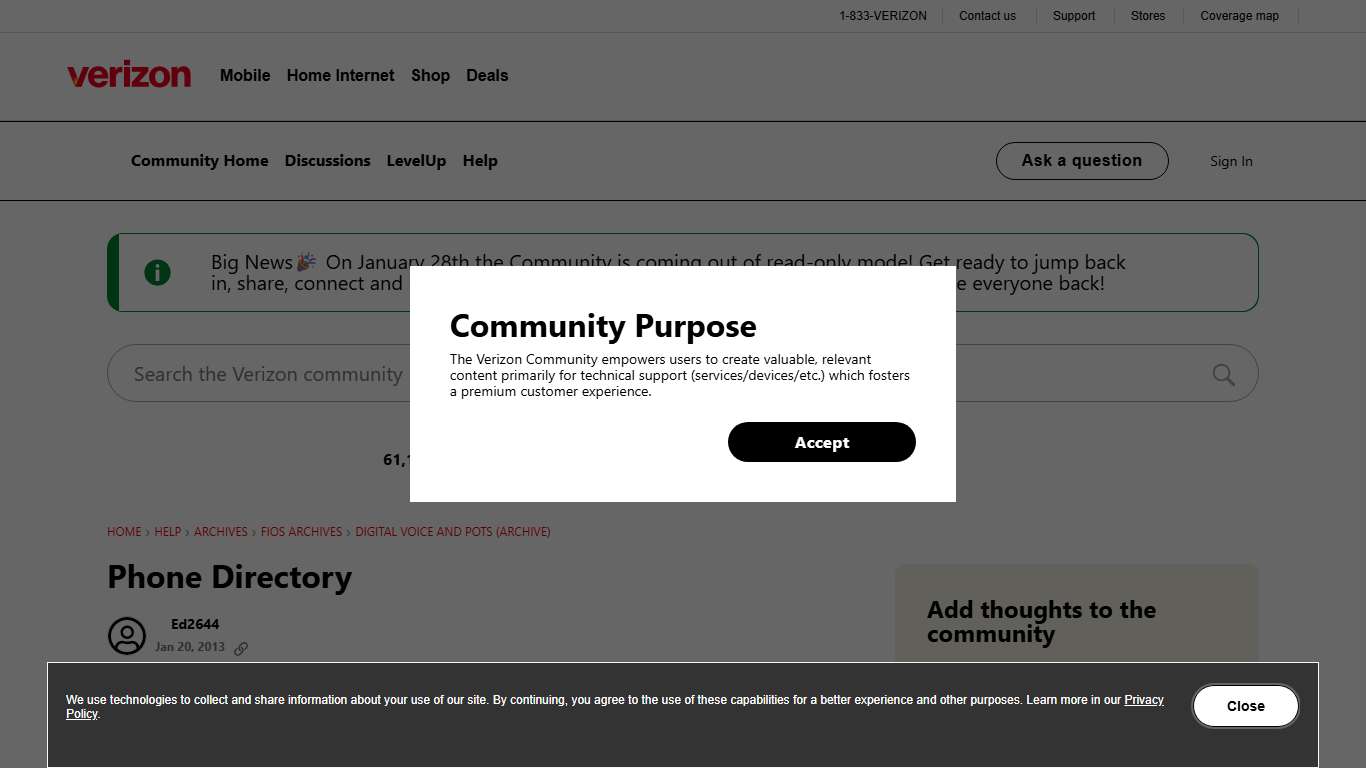 Phone Directory - verizon